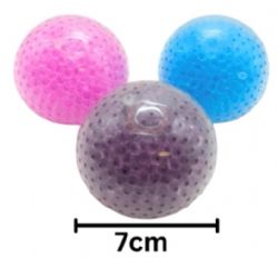 BALLE AVEC PERLES D'EAU (WATER BEADBALLS) DE 7CM ASST